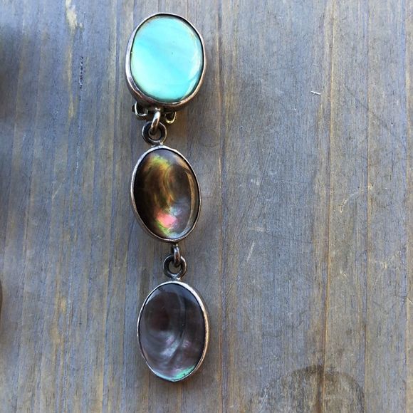 Harlene Korey Kalibre One of a Kind Sterling Silver Semi Precious Earrings - Picture 8 of 14